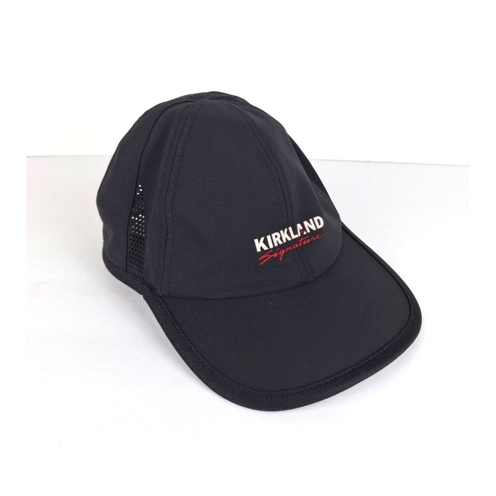 Kirkland Signature Strapback Hat Black One Size Adjustable Perforated